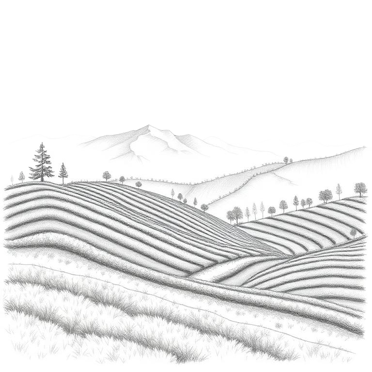 Our Gardens — pencil illustration