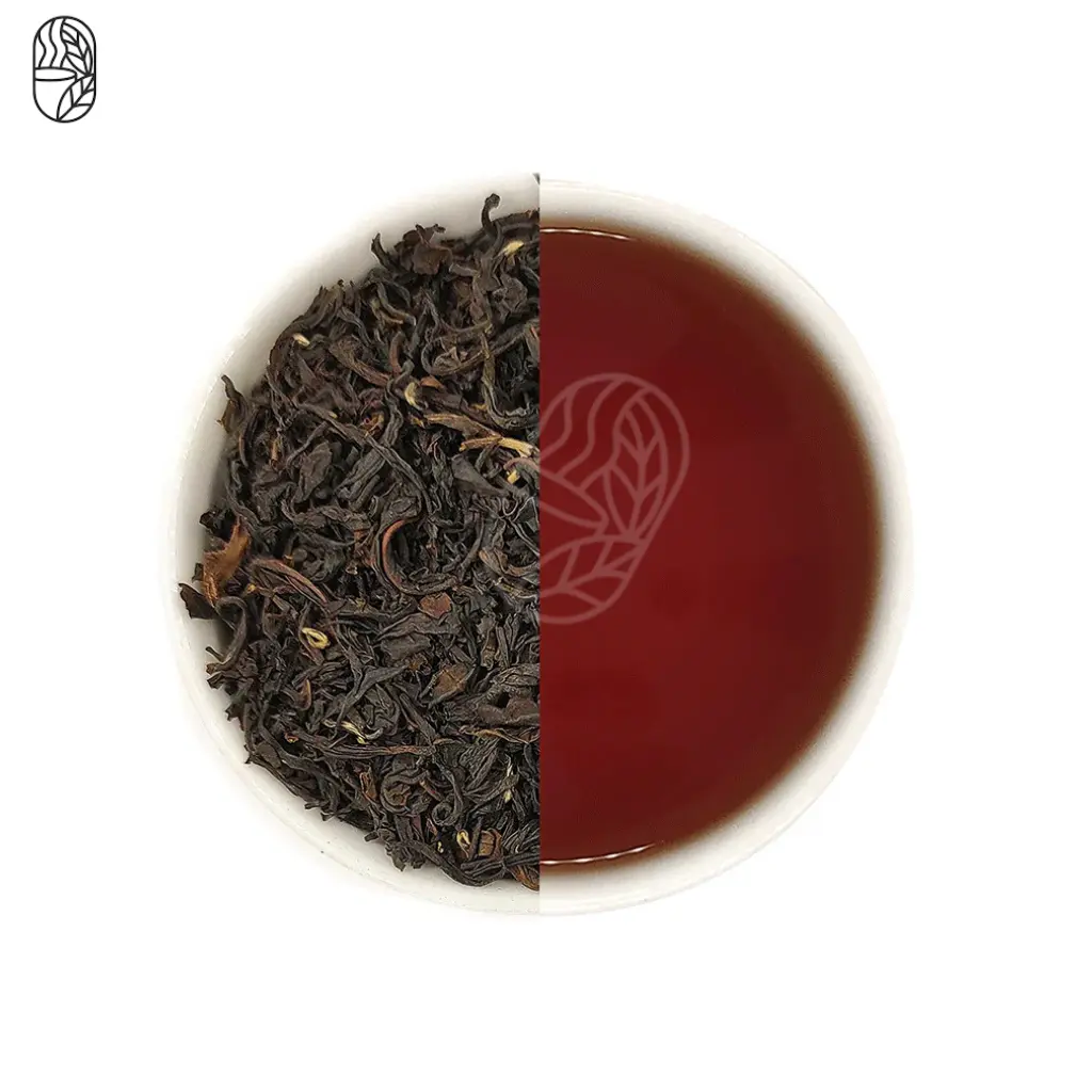 CTC Black Tea — dry leaves and brewed liquor